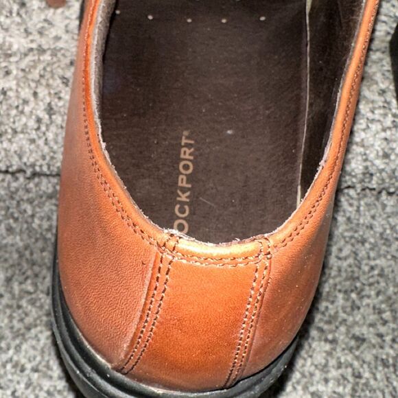 Rockport Men's Casual Brown Lace up Leather Shoes - Size 12, Like New - Picture 5 of 6